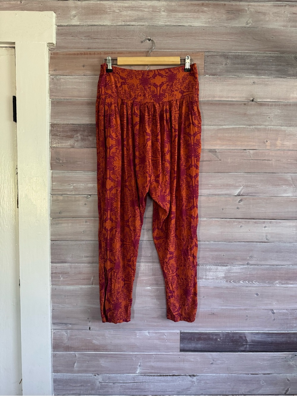 Free people dusty papaya Casablanca harem pants size xs